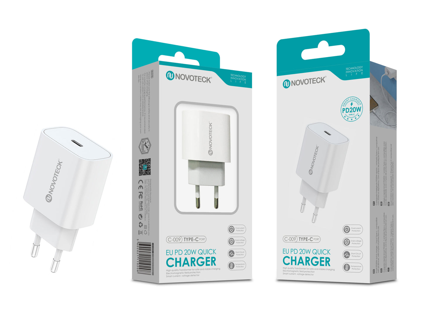 Carregador USB-C PD20W All Compatible C-009