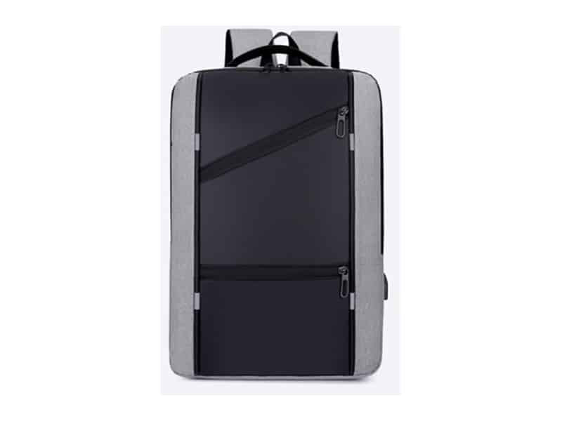 Mochila Novoteck Cinzento BAG-008 - Conectividade e Segurança no Design Executivo