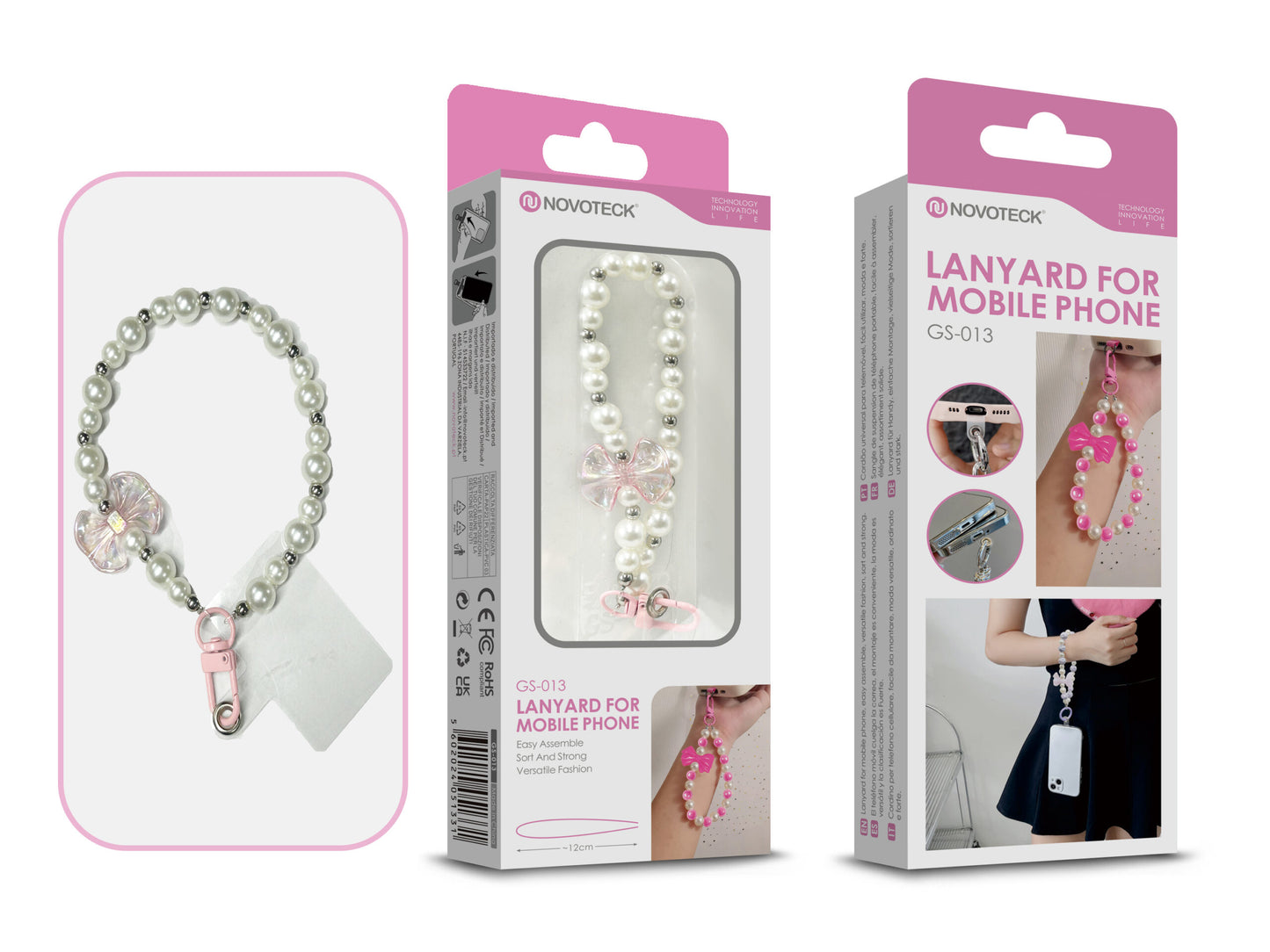 Cordão Fashion Universal para Telemóvel GS-013 BRANCO