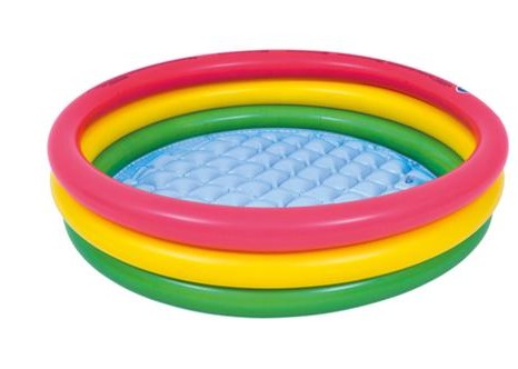 Piscina colorida redonda