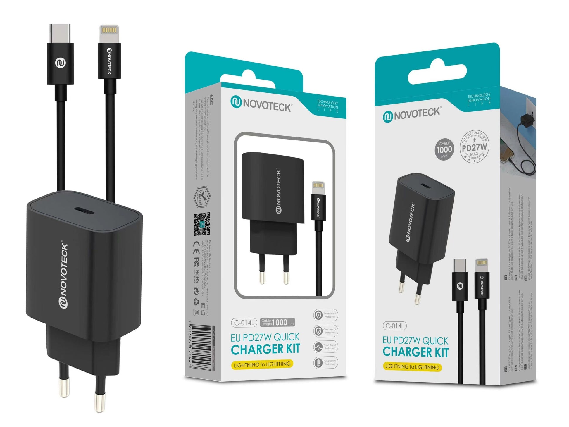 Carregador USB-C com Cabo Type-C to Lightning PD20W All Compatible C-014L