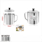 Caneca com tampa de inox - 9.5 cm