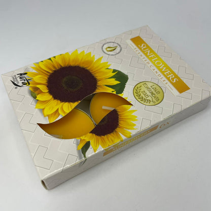 Vela tealight sunflowers