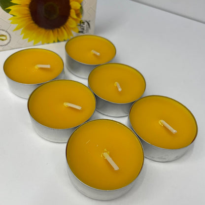 Vela tealight sunflowers