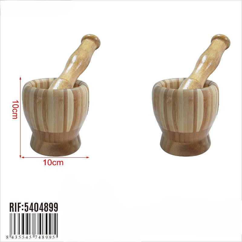 Almofariz e Pilão de Madeira – 10 cm x 10 cm