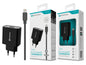 Carregador com Cabo Lightning Negro 2.4A 1 USB NOVOTECK C-002L