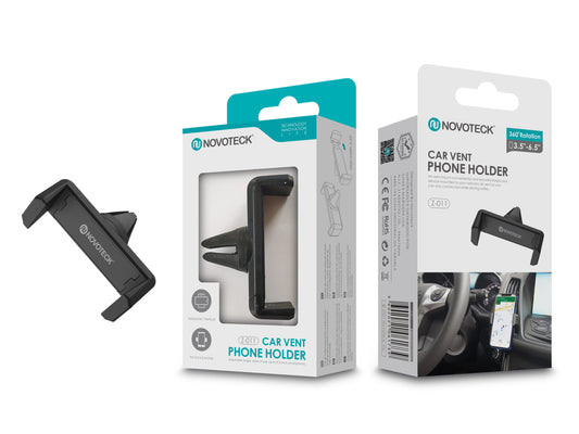 Suporte para Telemóvel de Ventilação Negro Z-011 Rotação 360
