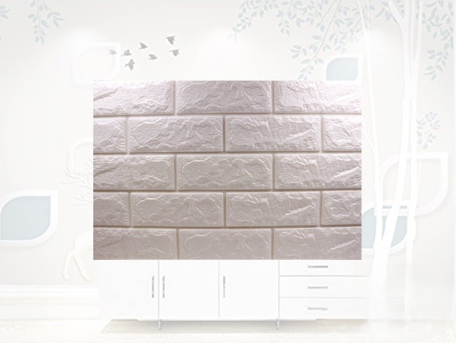 Painel Decorativo de Parede 3D Autocolante – Efeito Tijolo