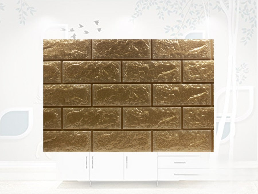 Painel Decorativo de Parede 3D Autocolante – Efeito Tijolo