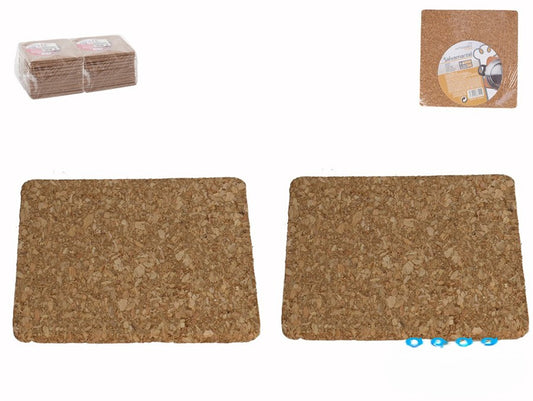 Base de cortiça quadrada para as panelas (2pcs)