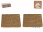 Base de cortiça quadrada para as panelas (2pcs)