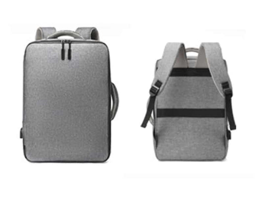 Mochila Cinzento Novoteck BAG-013 - Versatilidade e Organização para o Dia a Dia