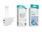Kit Carregador Rápido PD 30W com Cabo USB-C para USB-C 100cm – Modelo C-026T Branco