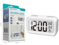 Relógio Digital LED NOVOTECK CK-002 Branco com Calendário, Alarme e Indicador de Temperatura