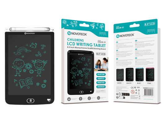 Tablet de Escrita LCD para Crianças - 8,5'' Polegadas, DRAW-01 Branco