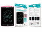Tablet de Escrita LCD para Crianças - 10'' Polegadas, DRAW-03 Rosa