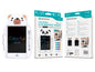 Tablet de Escrita LCD Infantil 9'' Polegadas - Cores Vivas, Design de Urso DRAW-08