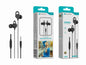 Auriculares Estéreo com Microfone Negro E-034 – Conexão 3.5mm, Áudio Hi-Fi