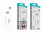 Auriculares Estéreo com Microfone Branco E-041 – Conexão USB-C, Áudio Hi-Fi