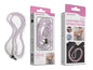 Cordão Pedra Pêssego para Telemóvel NOVOTECK GS-008 Roxo