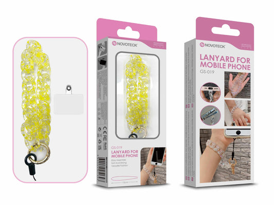 Cordão Fashion Universal para Telemóvel GS-019 AMARELO