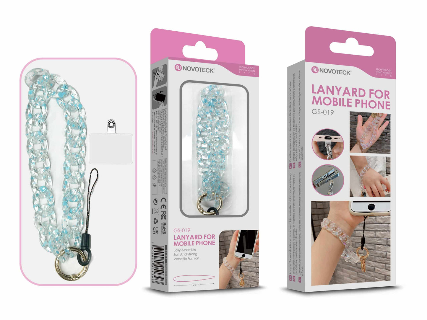 Cordão Fashion Universal para Telemóvel GS-019 AZUL