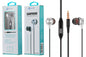 E-018 Auriculares Metal Com Micro Prateado