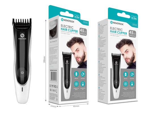 Máquina de Cortar Cabelo HS-006 - Recarregável, Lâminas Laváveis, Motor de Alta Precisão