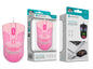 Rato Óptico Rosa Mini-Perfurados com Fio JS-007
