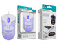 Rato Óptico Roxo Mini-Perfurados com Fio JS-007