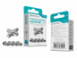 Adaptador Coaxial de Antena NOVOTECK L-007 - Conector F Macho para 6.4mm, Pacote com 4, Alta Durabilidade