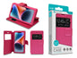 Capa Protetora Universal Rosa para Smartphone de 5.5'' N-009 - Visor Inteligente, Resistência a Impactos e Suporte Integrado