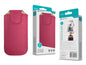 Capa Protetora Universal de Microfibra Rosa para Smartphone de 5'' Formato Bolsa N-011