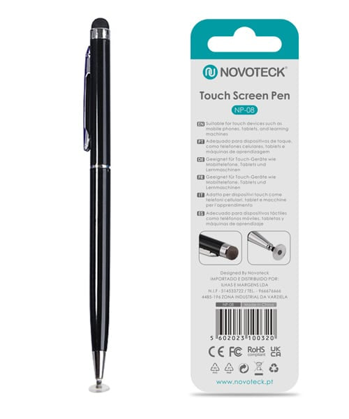 Caneta Touch Screen Novoteck NP-08 Negro