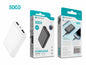Power Bank Ultra Fino 5000mAh PB-009 Branco - Compacto e Portátil