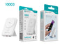 Power Bank NOVOTECK PB-016 10000mAh com Carregamento Rápido 22,5W e Carregamento Sem Fios 15W – Base de Apoio Integrada e Íman Magnético