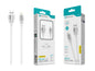 Cabo de Dados Lightning 3.4A,1.2m,OD 6.0 Super Grosso,Branco,Alta Durabilidade S-079