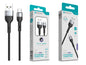 Cabo Type-C NOVOTECK S-114 - Nylon Trançado, 3.1A, 100cm,Negro