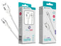 Cabo Type-C NOVOTECK S-116 - Nylon Trançado, 3.1A, 300cm,Branco