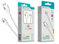 Cabo Lightning NOVOTECK S-119 - Nylon Trançado, 3.1A, 300cm,Branco