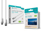 Cabo Coaxial de Antena Novoteck SL-002 – Macho para Fêmea, 3,0m