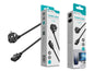Cabo de Alimentação Europeu Novoteck SN-003 - 1,5m, 10A, 250V, Conector Schuko a IEC C13