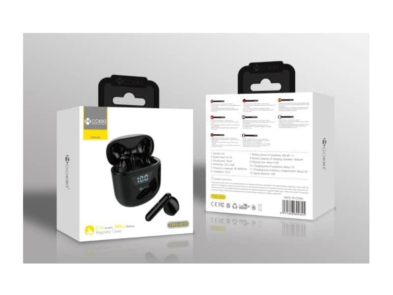 TWS-W10 Auriculares Negro Bluetooth Airpods
