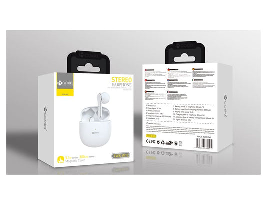 TWS-W12 Auriculares Branco Bluetooth Airpods