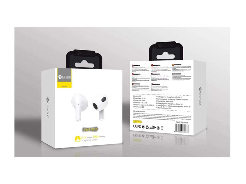 TWS-W16 Auriculares Branco Bluetooth Airpods