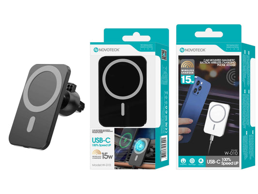 Carregador 15W Magsafe Automóvel Negro W-010