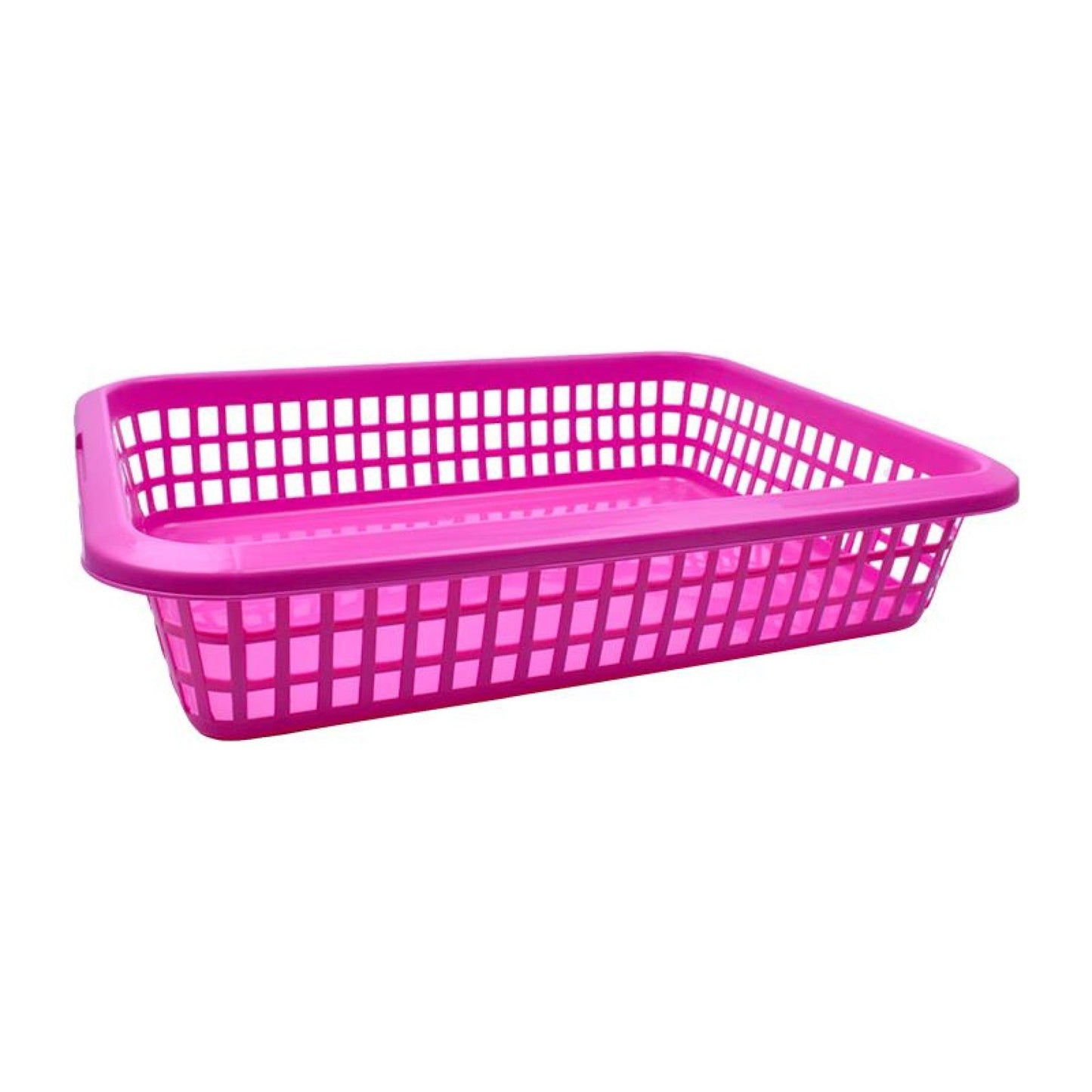 CESTO PLÁSTICO BAIXO PARA ROUPA