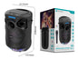 Coluna NOVOTECK XB-003 Portátil com Bluetooth, Luzes LED e Microfone - Entretenimento Onde Você Estiver