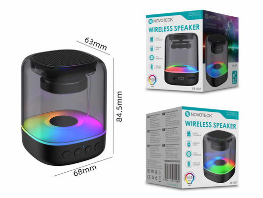 Coluna NOVOTECK XB-007 RGB – O Toque de Magia Sonora e Visual para o Seu Ambiente