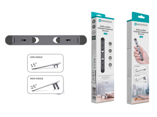 Suporte Dobrável Z-062 para Notebook - Ergonómico, Ajustável e Portátil